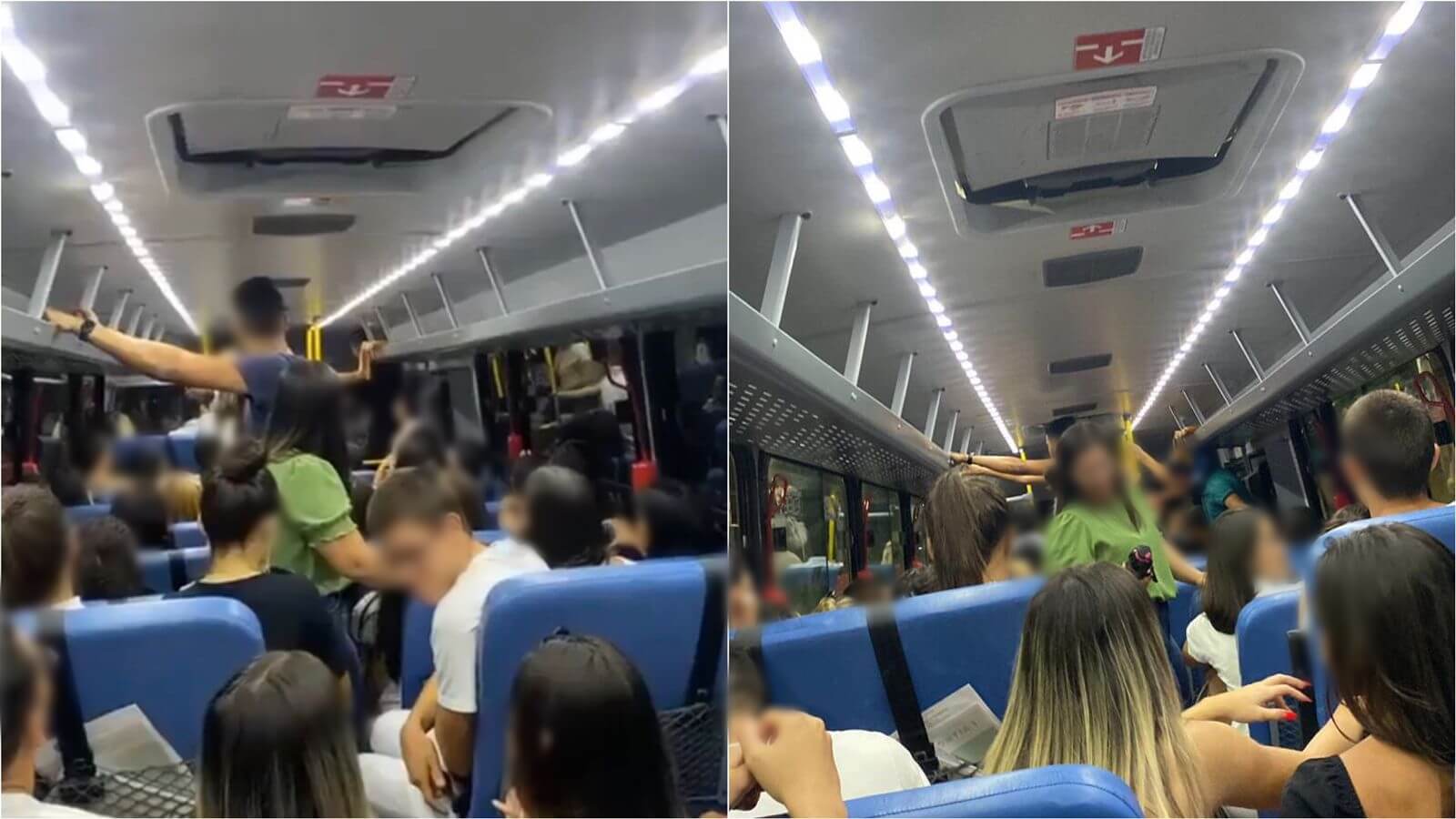 Estudantes universitários da cidade de Desterro-PB relatam superlotação em ônibus: 