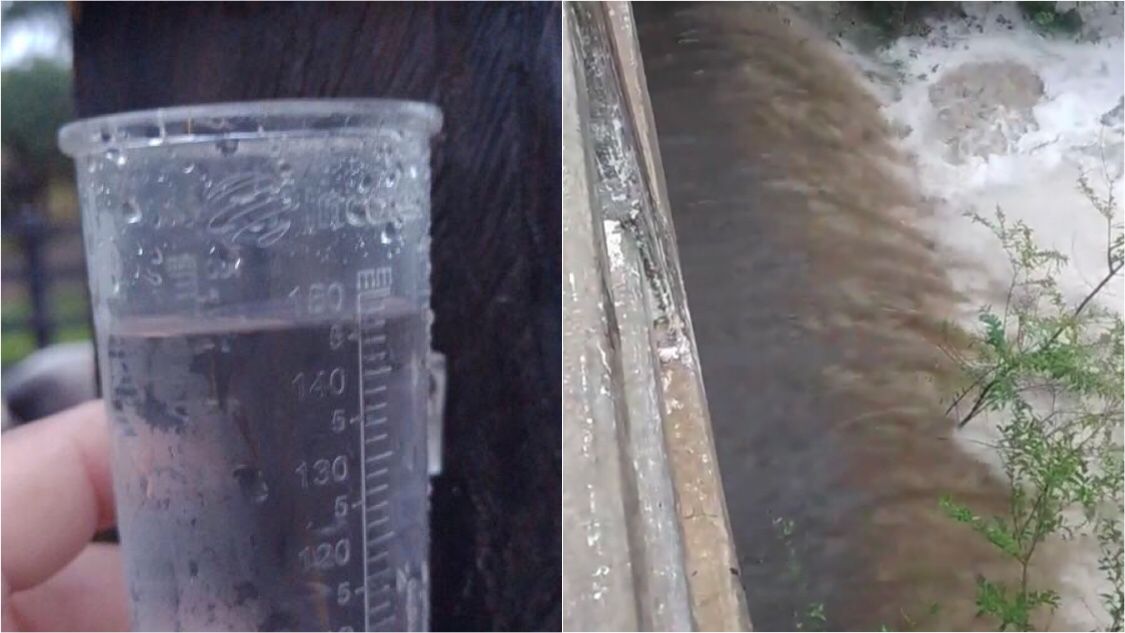 Município de Diamante, no Vale do Piancó, registra chuva de mais de 130 mm, barragem transborda e Rio Piancó desce em cheia. VÍDEO