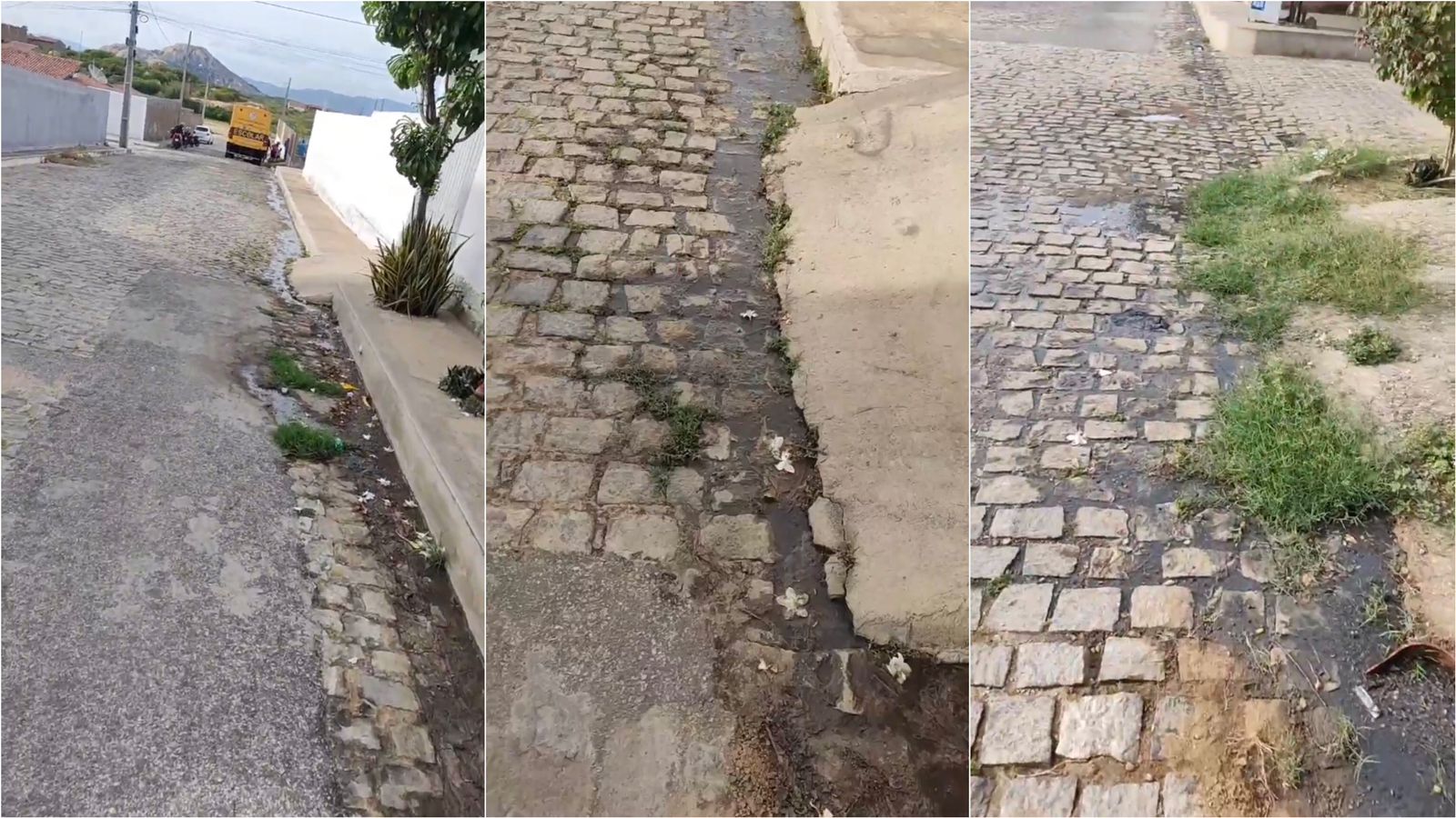 Morador do Conjunto Geralda Medeiros, em Patos, denuncia galeria estourada há mais de 15 dias e cobra providências da Prefeitura; gestão diz que demanda será atendida. VÍDEO