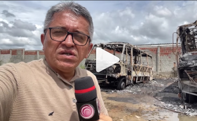 Bandidos continuam desafiando autoridades no RN. Veículo é atacado dentro de destacamento da polícia e uma das ordens dos ataques partiu de Campina Grande-PB. Ouça