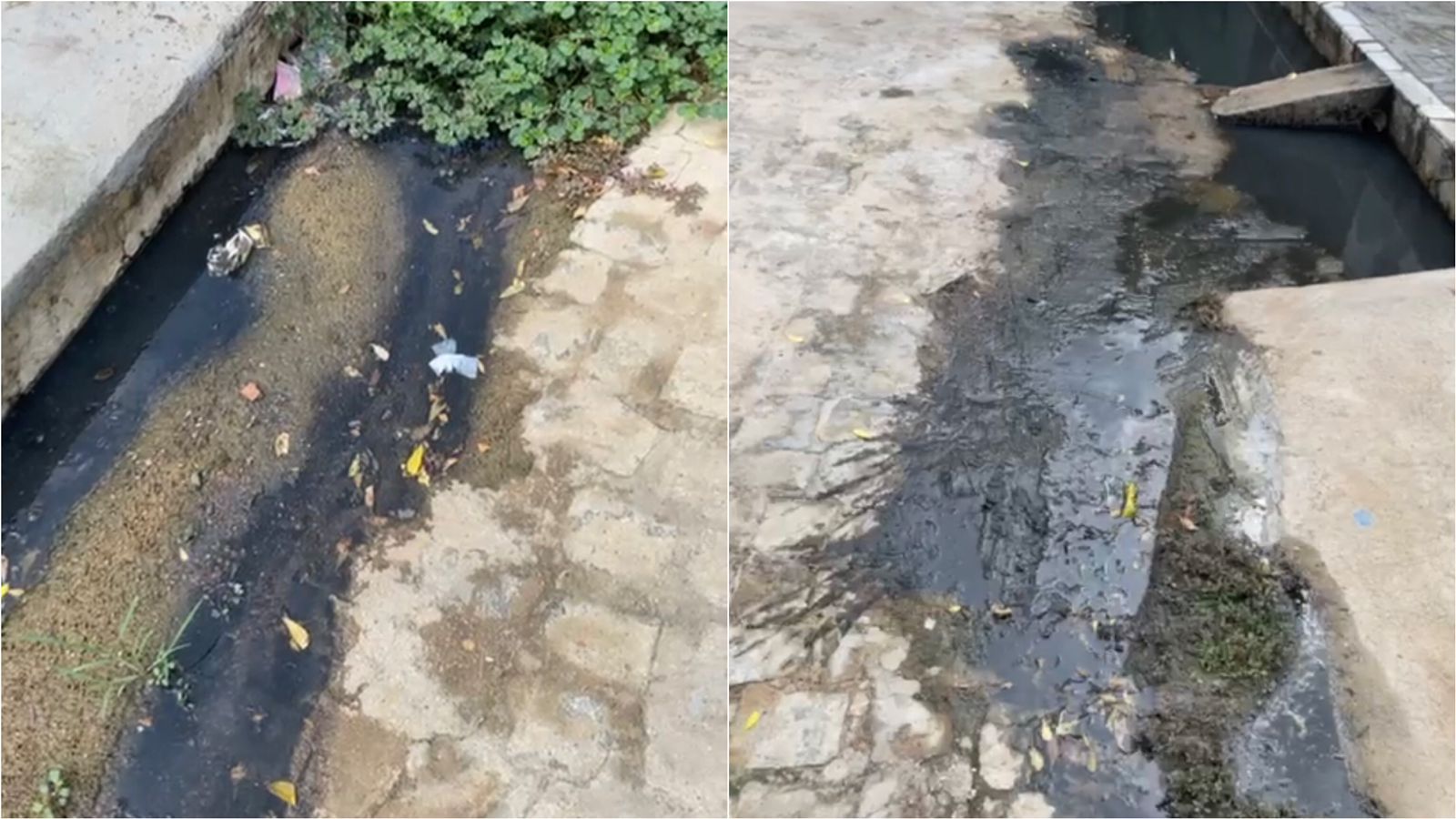 Morador da Rua Plácido Magalhães, em Patos, cobra conserto de galeria estourada há quase 1 mês e que está provocando transtornos; Prefeitura diz que atenderá demanda