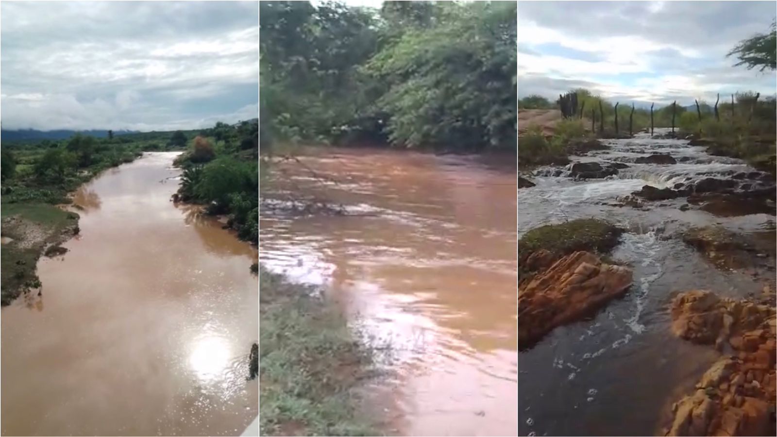Com chuva que chegou aos 125 mm e boas precipitações nos municípios da região de Patos, pequenos açudes transbordam e Açude do Jatobá e Barragem da Farinha estão recebendo recarga. Veja vídeos