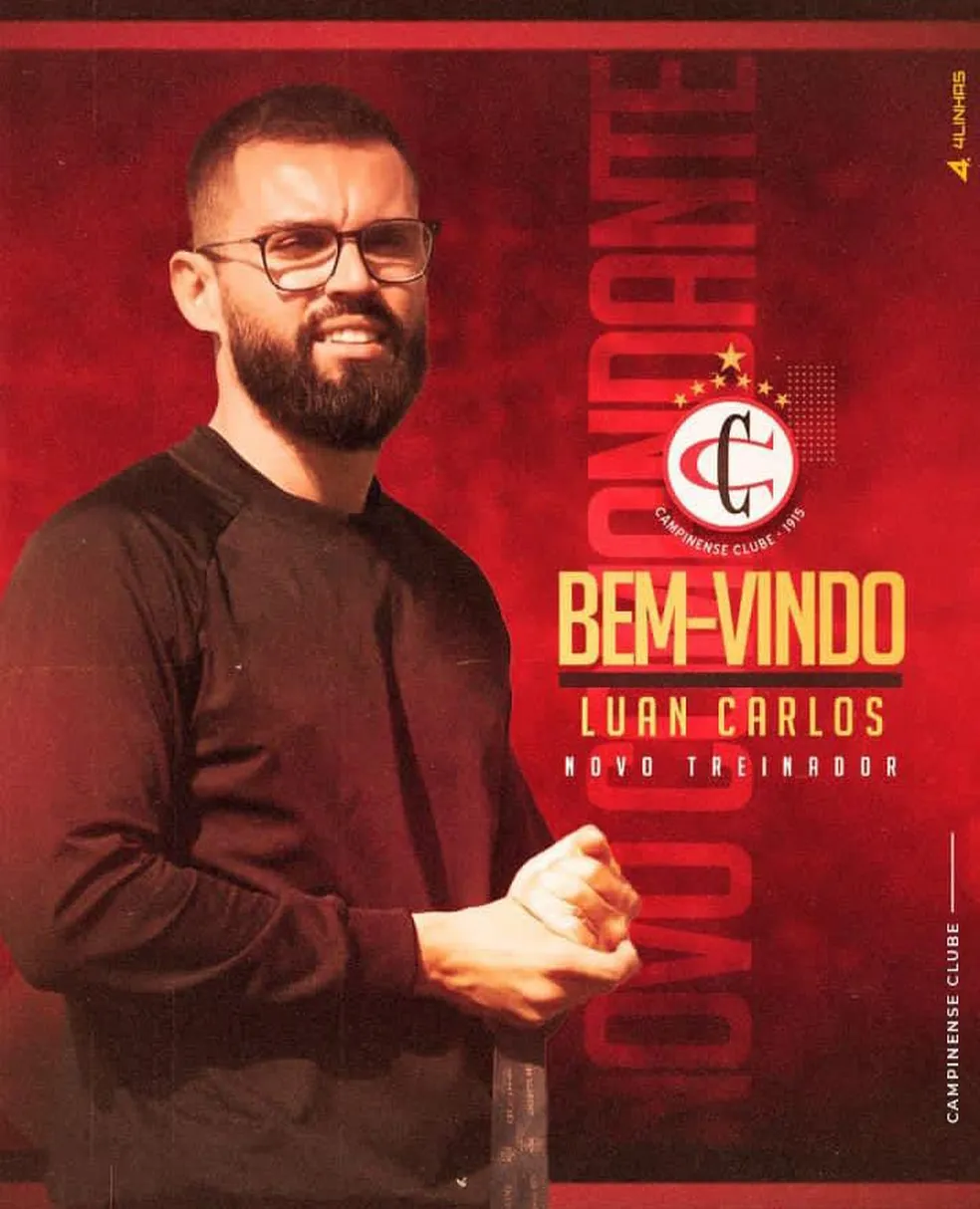 Luan Carlos é o novo técnico do Campinense