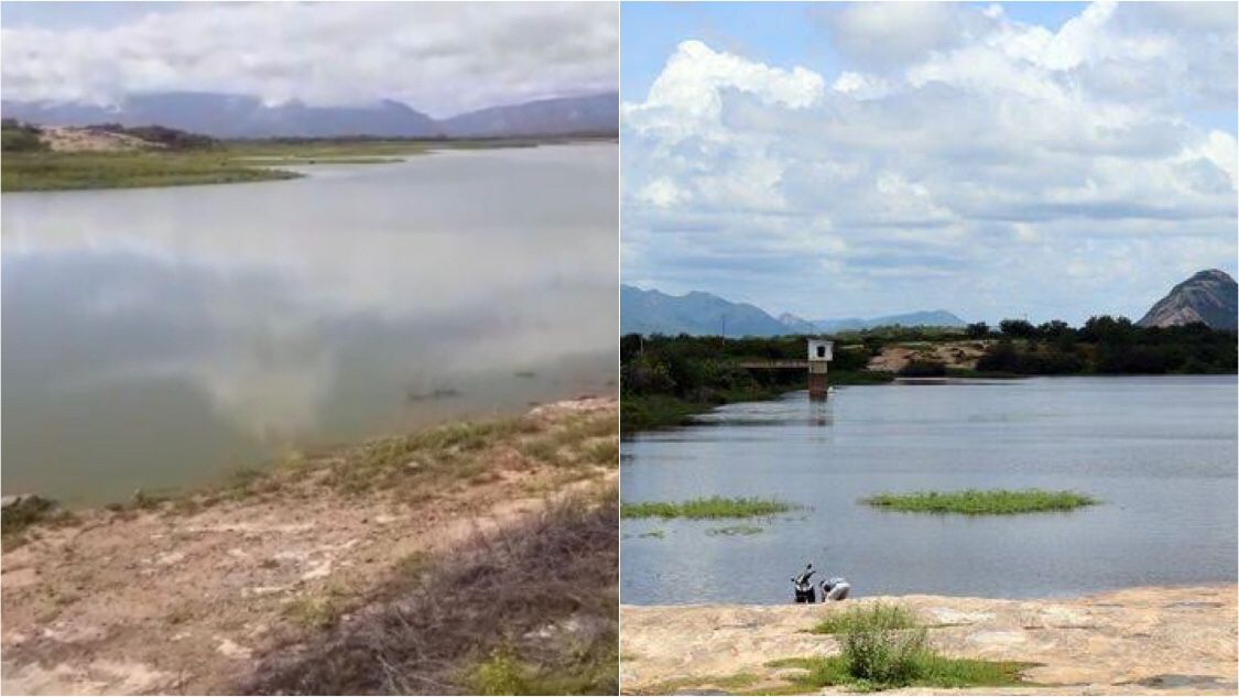 Barragem da Farinha dobra volume hídrico em um dia e chega a 21% de sua capacidade; Açude do Jatobá tem 24%