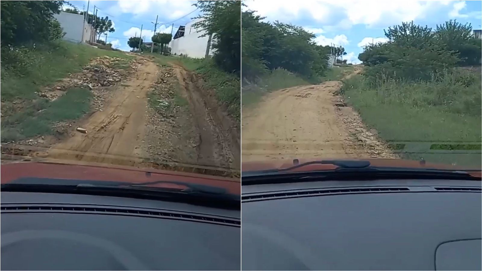 Morador da Rua Dr. José Leudo, no bairro Jardim Magnólia, cobra solução para buraqueira e falta de limpeza no local; prefeitura diz que demanda será atendida