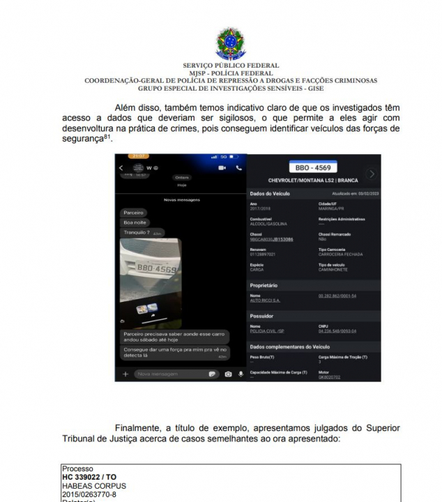 Grupo que planejava ataque a Moro tinha acesso a sistema de monitoramento do governo de SP, diz PF