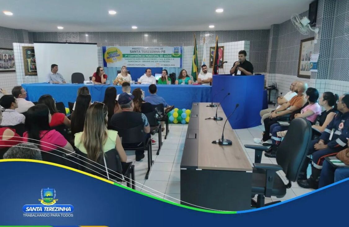 Santa Terezinha (PB) realiza 7ª edição da Conferência Municipal de Saúde e discute melhorias para assistência via SUS