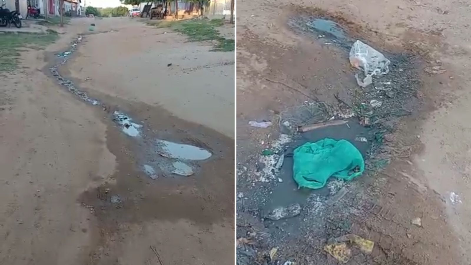 Morador da Rua Antônio Barreto, no bairro do Monte Castelo, cobra solução para galeria estourada; prefeitura diz que demanda será atendida