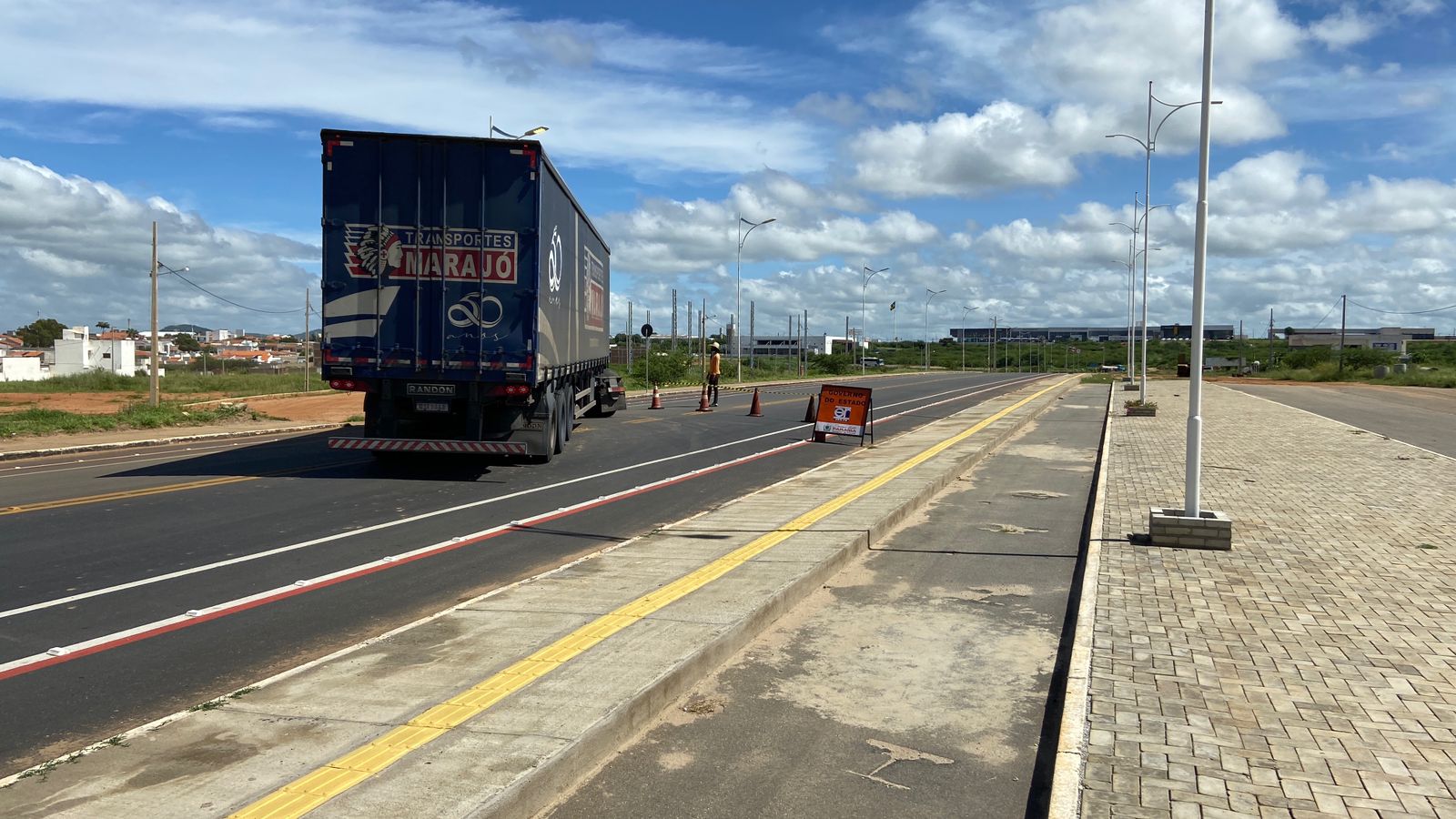 Obras na rotatória da Alça Sudeste, em Patos, tiveram início na manhã desta segunda-feira (27)