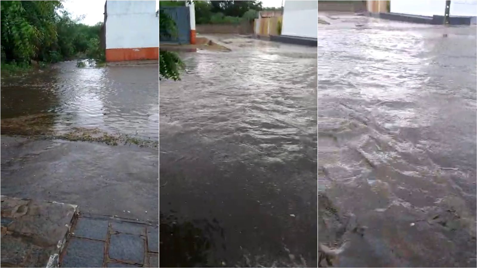 Moradores de trecho da Rua Pedro Firmino cobram solução para alagamentos constantes; Prefeitura diz que equipe irá ao local. VÍDEO