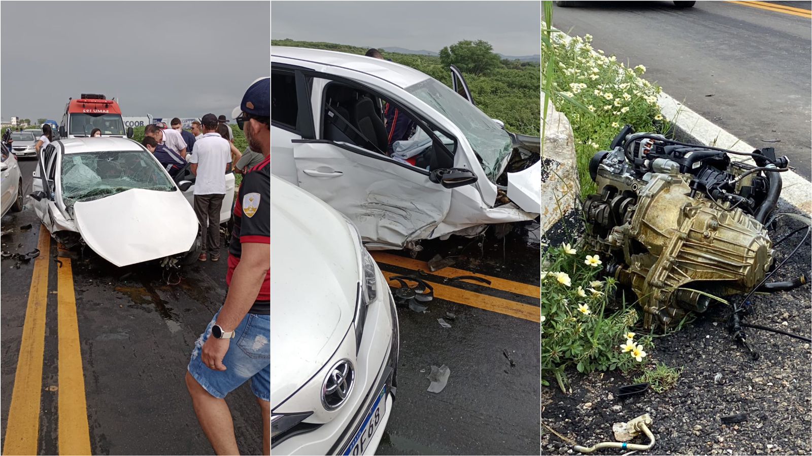 Grave colisão entre dois veículos é registrada na manhã desta terça-feira (28), na BR-230, em Patos. Veja vídeo