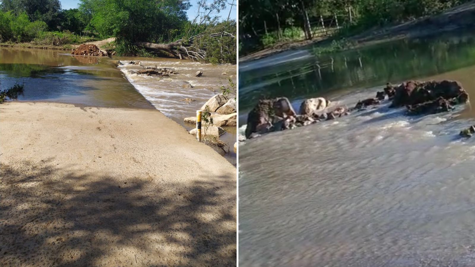 Diante das fortes chuvas em Paulista, pontes que dão acesso à zona rural são danificadas e moradores ficam sem terem como passar. Veja Vídeo