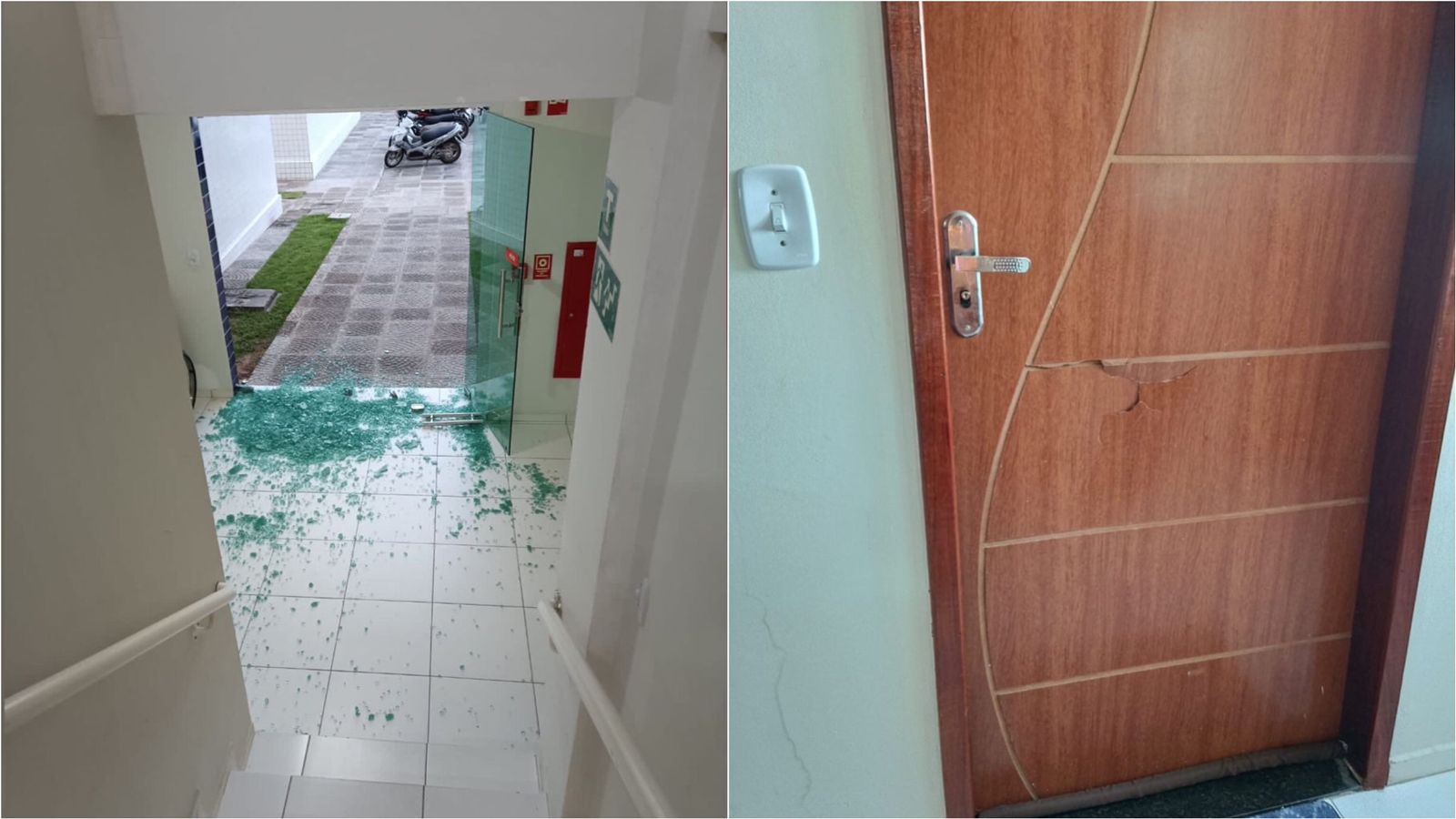 Homem com sintomas de embriaguez invade condomínio na manhã deste domingo (02), em Patos, e tinha como alvo apartamento da ex-namorada