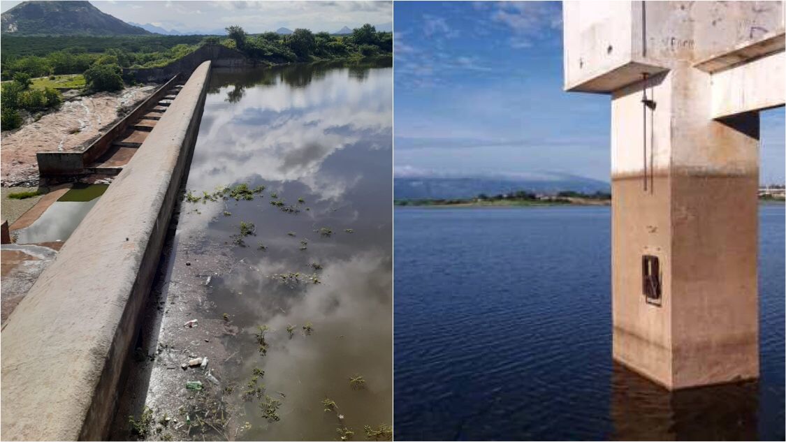 Barragem da Farinha pega mais recarga, chega a quase 70% de sua capacidade e aumenta expectativa pela sangria; Açude do Jatobá ultrapassa os 32%