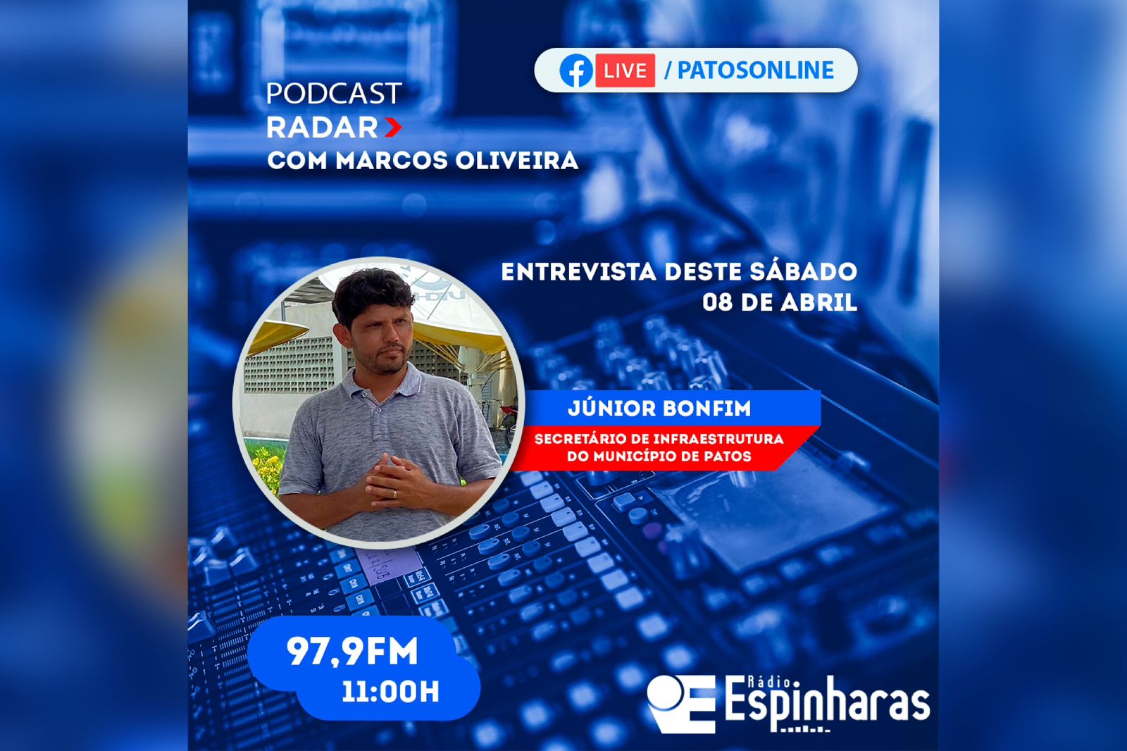 Radar PodCast estreia neste sábado (08) na Espinharas FM e Patosonline.com