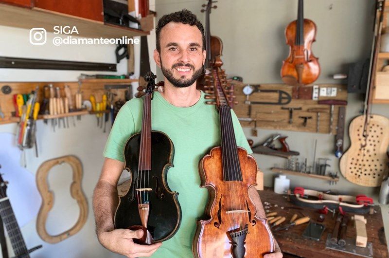 Talento: Pedreiro produz seus próprios violinos em Piancó, no Sertão da Paraíba. VÍDEO
