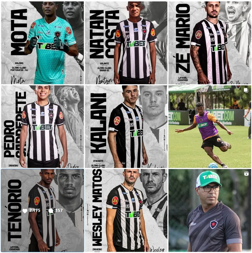 Botafogo-PB fecha 1ª semana de Felipe Surian com 6 saídas e 7 chegadas