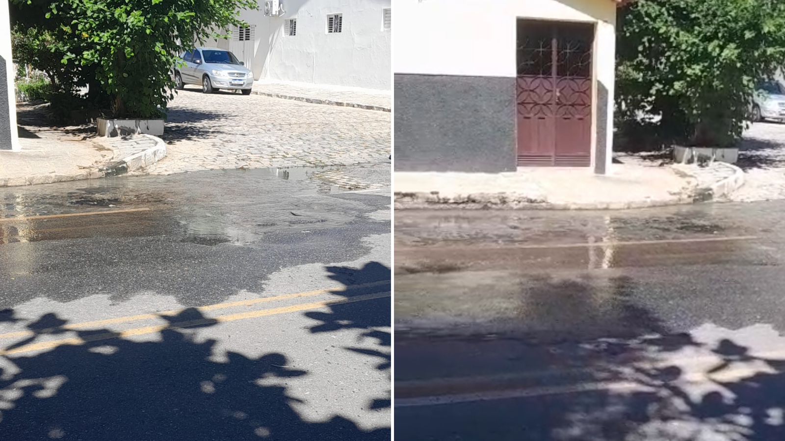 Em Patos, moradores da Rua Assis Chateaubriand, no bairro do Belo Horizonte, cobram conserto de galeria estourada