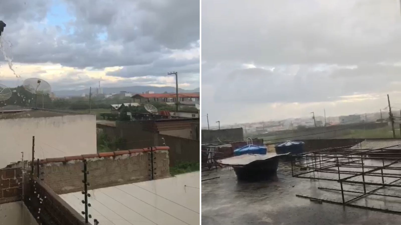 Patos registra chuva rápida na tarde deste sábado (15); Veja Vídeo