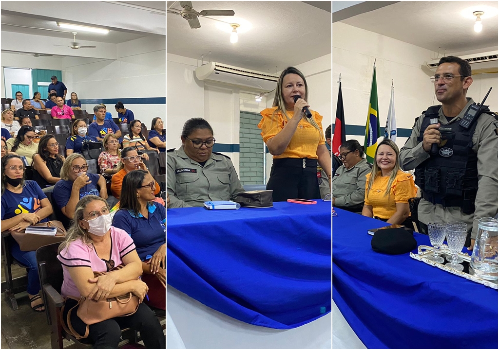Reunião envolvendo Comando da Polícia Militar e diretores discute segurança nas escolas de Patos