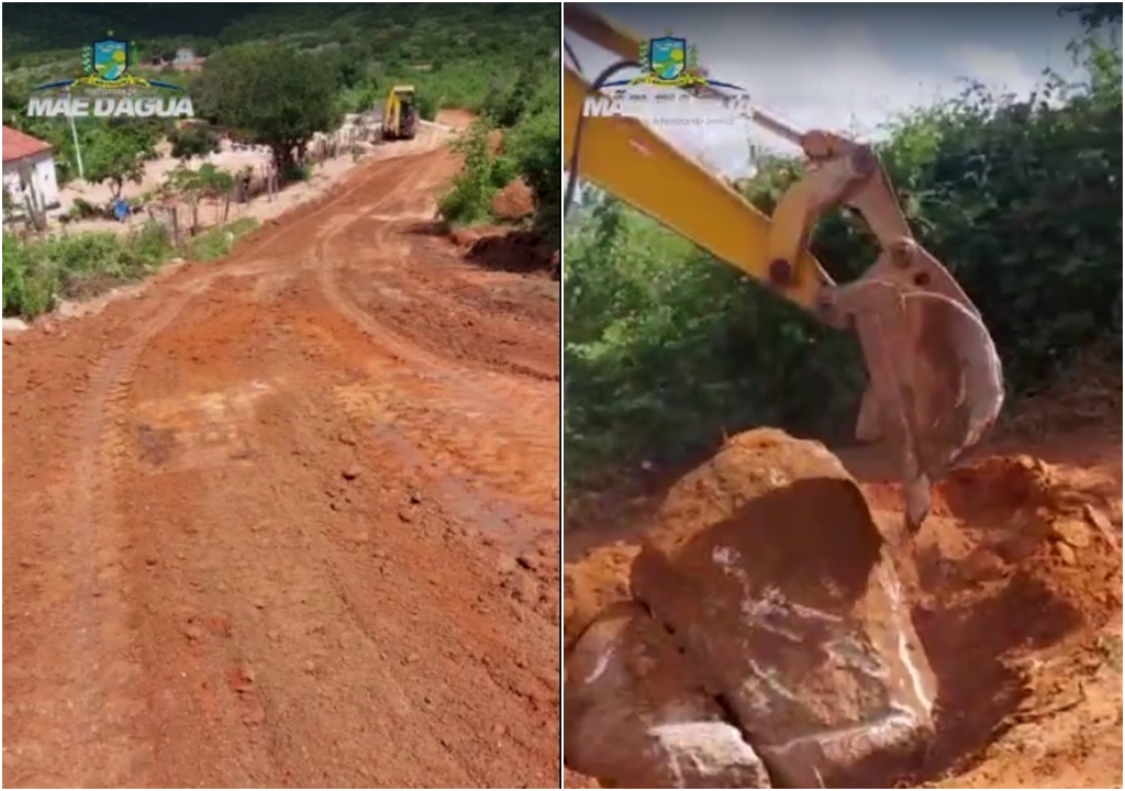 Prefeitura de Mãe d’Água inicia recuperação das estradas vicinais que cruzam seu território