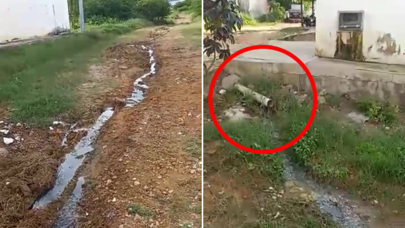 Morador da Rua Dr. José Leudo cobra solução para esgoto a céu aberto; Prefeitura diz que irá notificar residências que estão despejando dejetos de forma irregular