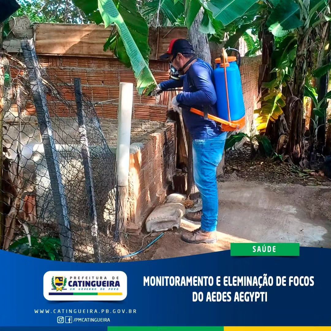 Secretaria de saúde de Catingueira-PB desenvolve ações de combate ao mosquito Aedes Aegypti
