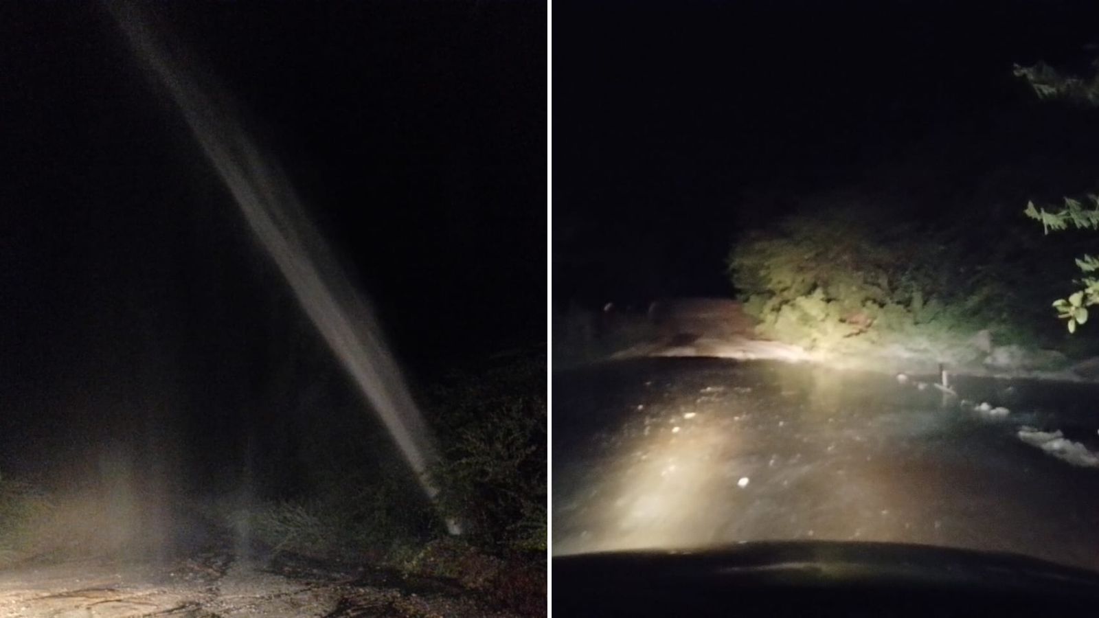 Rompimento em cano da Cagepa causa alagamento em passagem molhada nas proximidades do Aeroporto Brigadeiro Firmino Ayres, em Patos