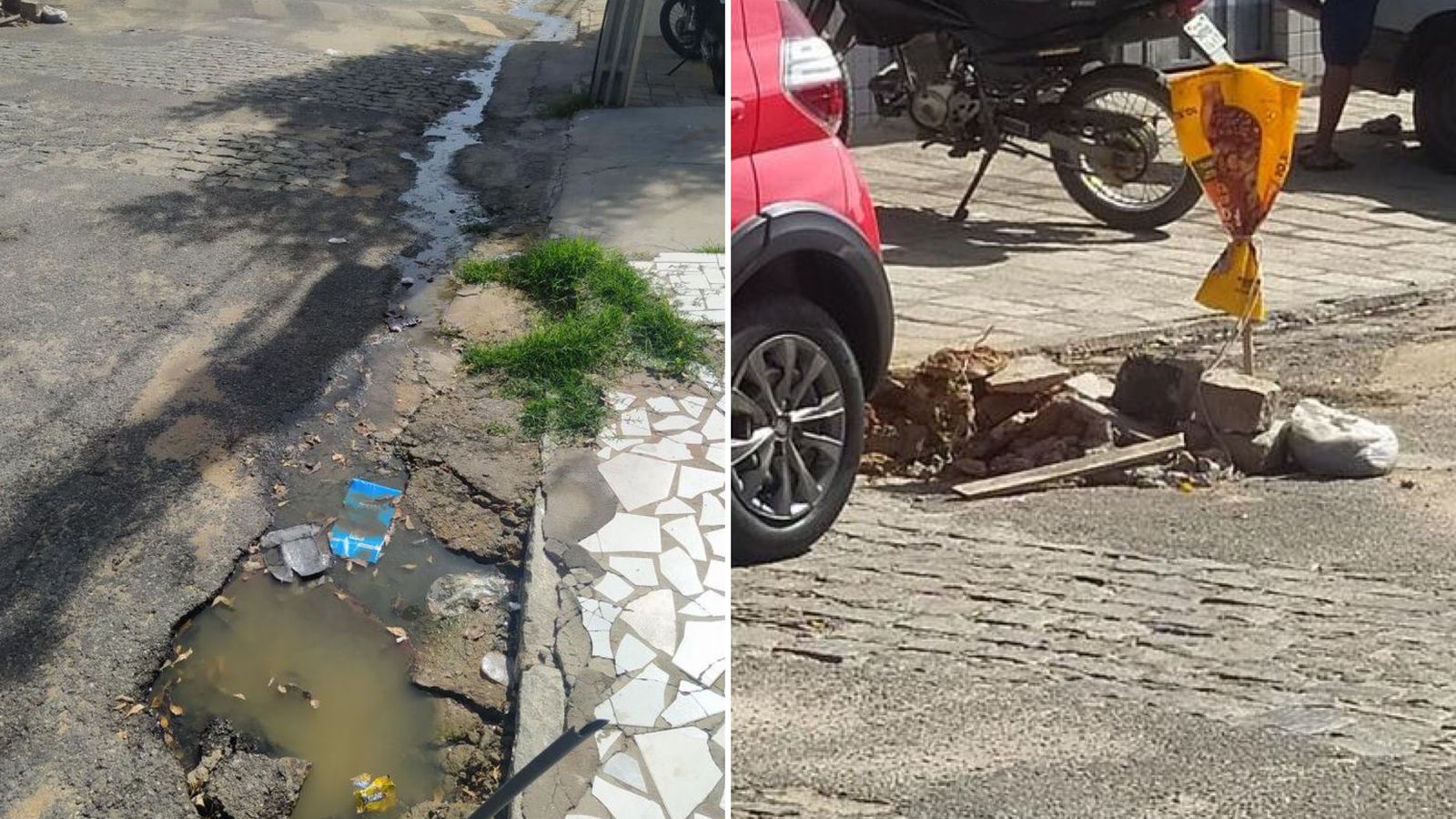 Moradores da Rua Juvenal Lúcio, no bairro do Belo Horizonte, cobram solução para galeria; Prefeitura diz que até o final da semana será solucionado