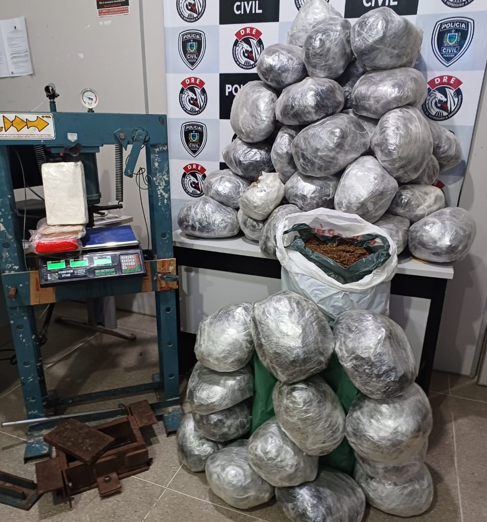 Operação policial encontra mais de 60 Kg de drogas em Campina Grande