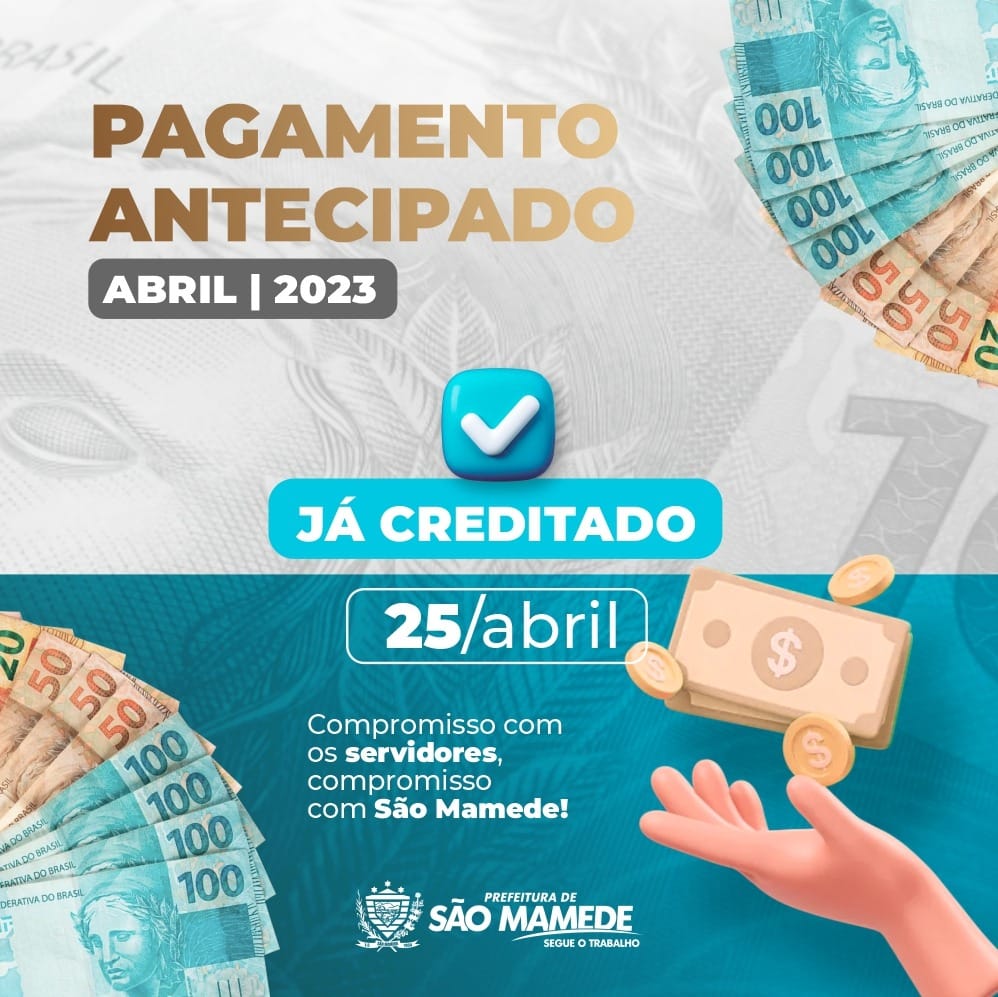 Prefeitura de São Mamede paga salários referente ao mês de abril antecipado