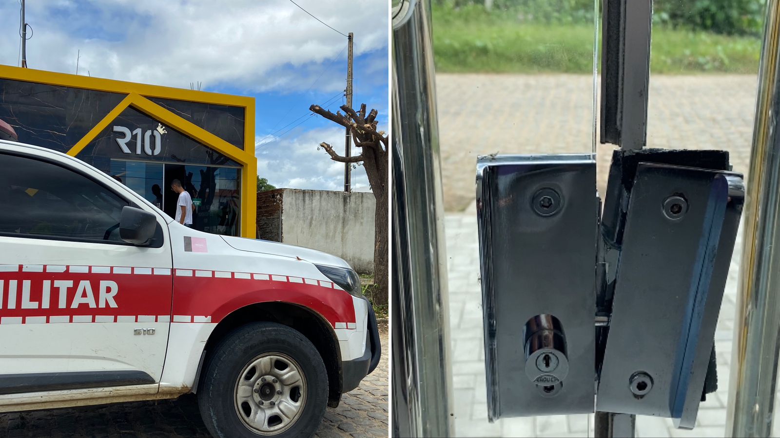 Em Patos, loja de roupas é arrombada e tem todo estoque levado por criminosos durante a madrugada desta quarta-feira (26); Veja Vídeo