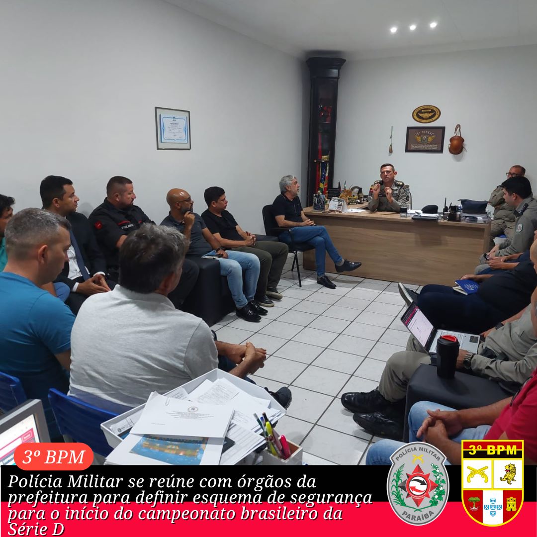 Polícia Militar se reúne com órgãos da Prefeitura e Dirigentes do Nacional para definir esquema de segurança para o início do Campeonato Brasileiro da Série D