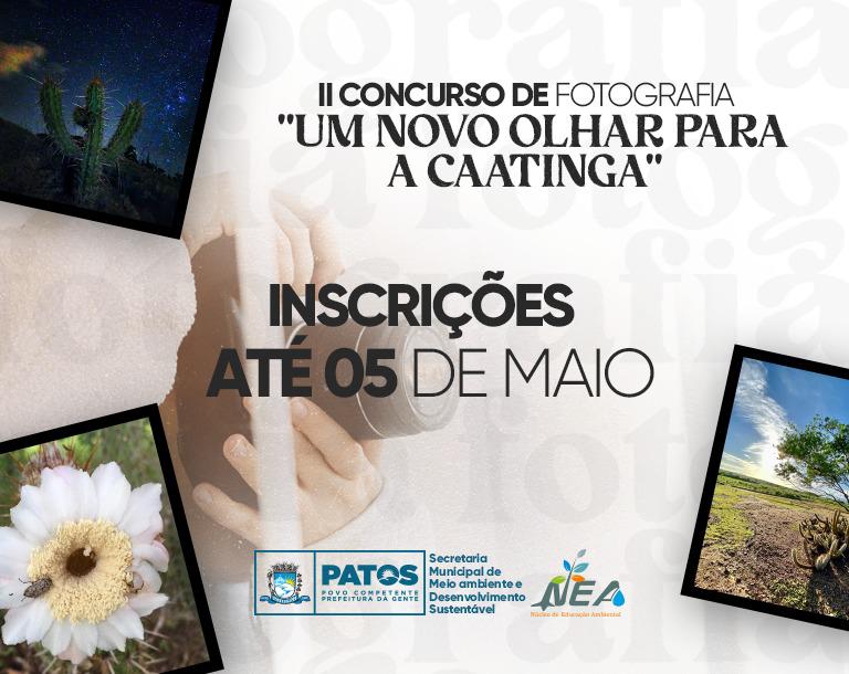 Prefeitura de Patos informa que inscrições para II Concurso de Fotografia encerram hoje