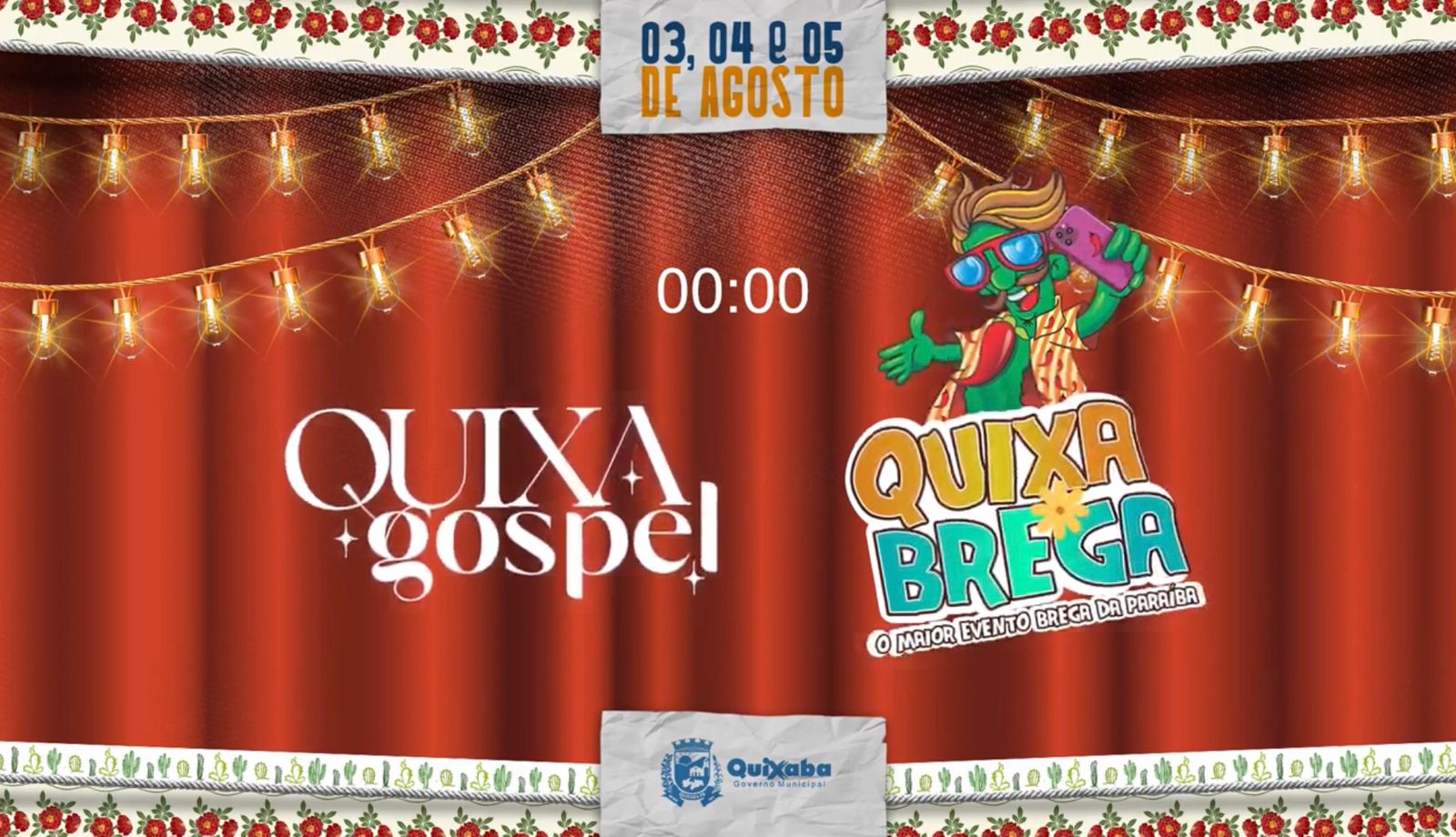 Assista ao vivo ao lançamento da programação do Quixabrega e Quixagospel 2023