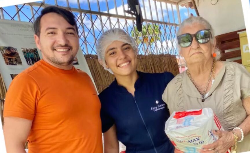 Jovem aluno do Curso Técnico de Enfermagem realiza primeira entrega de doações no Lar dos Idosos de Patos e segue com campanha de arrecadação
