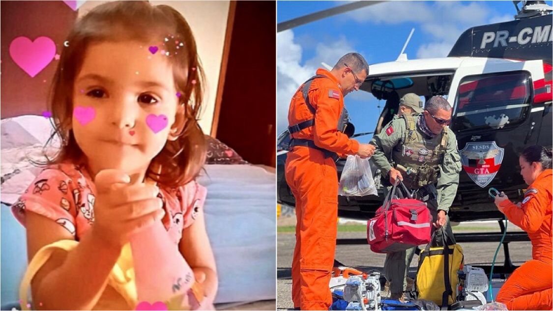 Criança cajazeirense de 2 anos que seguiria no helicóptero Acauã para hospital de Campina Grande, não resiste e morre a caminho do aeroporto de Patos