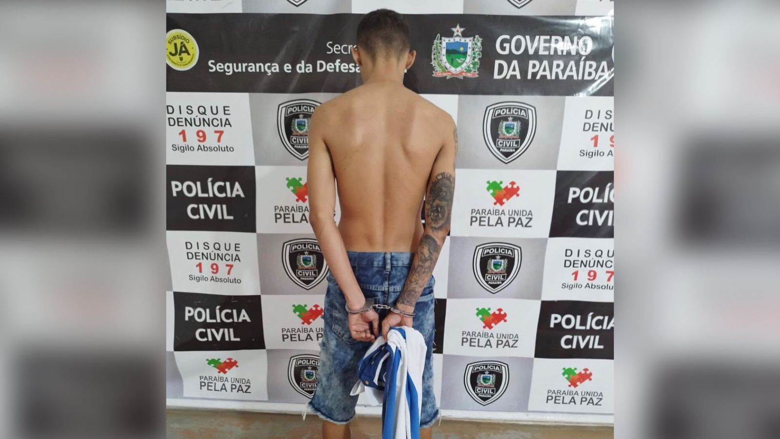 DHE cumpre mandado de prisão contra indivíduo acusado de tráfico de drogas, homicídio e tentativa de homicídio, em Patos