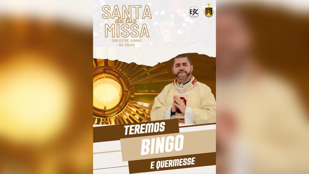 EJC da Paróquia de Santa Terezinha-PB promoverá Missa da Luz no próximo dia 03 de junho, com quermesse e bingo