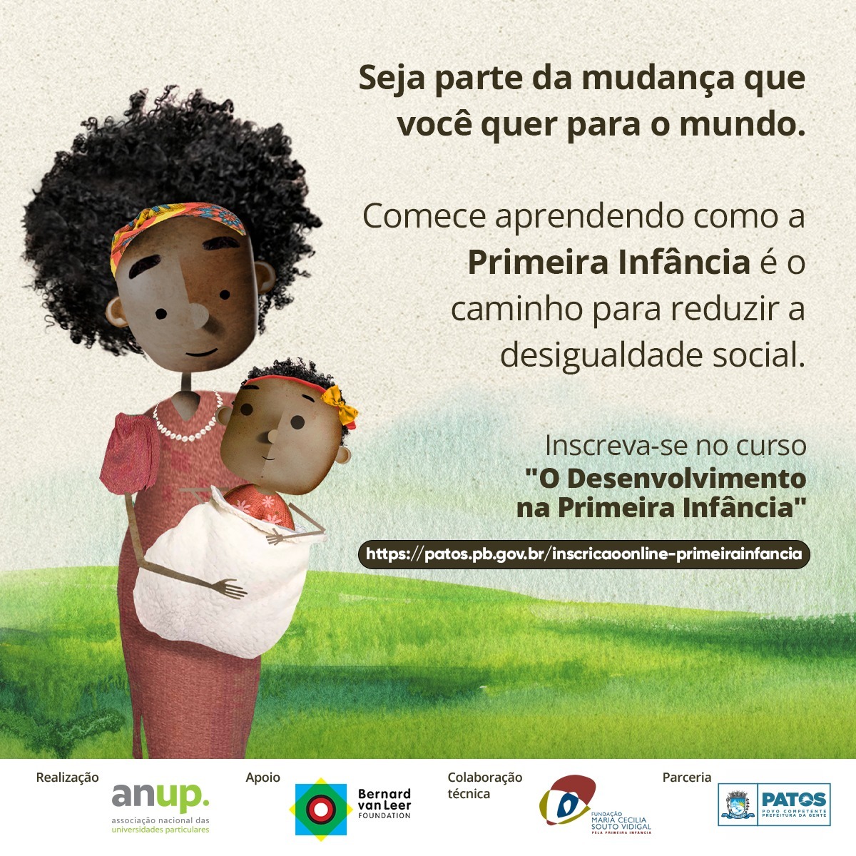 Prefeitura de Patos e ANUP abrem inscrições para o curso “O Desenvolvimento na Primeira Infância”. Início das aulas 06 de junho