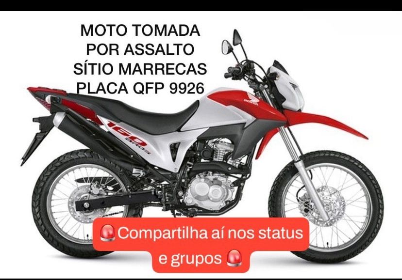 Trabalhador tem moto tomada de assalto na noite desta terça (23), por bandidos, em estrada de Patos
