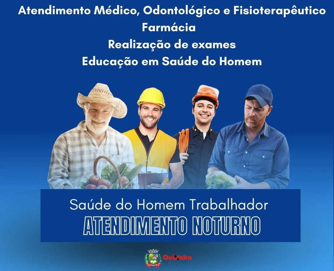 Prefeitura de Quixaba-PB, promove noite de atendimentos em saúde voltados para os homens