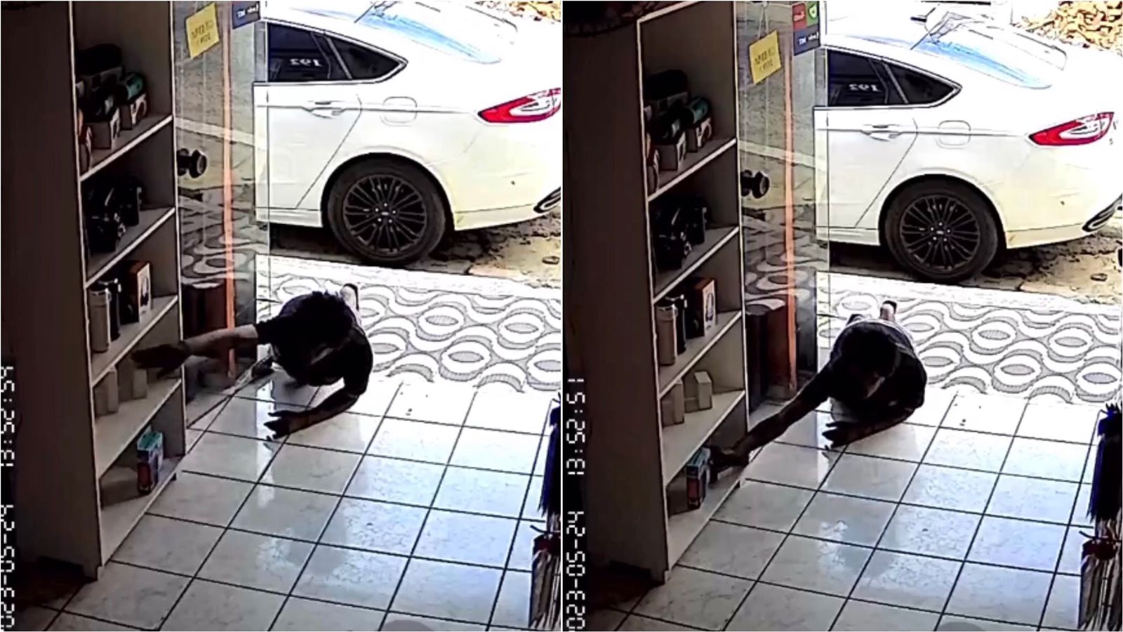 Homem é flagrado furtando loja no Centro de Patos em plena luz do dia. Veja vídeo