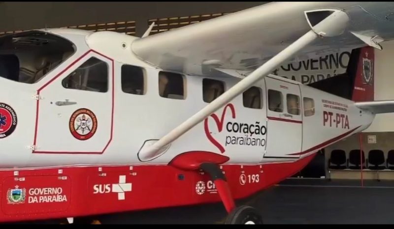 Paraíba ganha nova UTI aérea com autonomia de voos noturnos