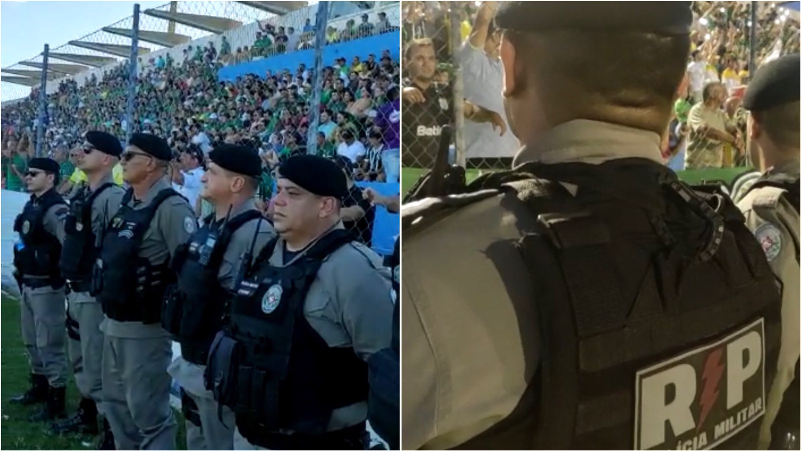 Polícia Militar garante tranquilidade no jogo entre Nacional x Santa Cruz pela Série D do Campeonato Brasileiro, em Patos