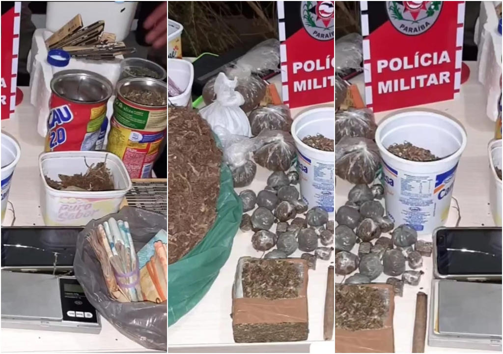 Polícia Militar desarticula ponto de venda de drogas em operação no Sertão da Paraíba