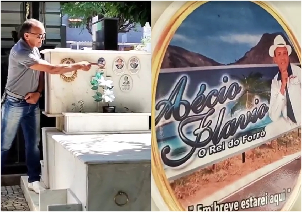 Inusitado: Artista patoense prepara o próprio túmulo e escreve: 