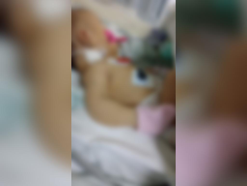 Família faz apelo para filha que nasceu com falta de oxigênio no cérebro e encontra-se na UTI do hospital infantil em JP