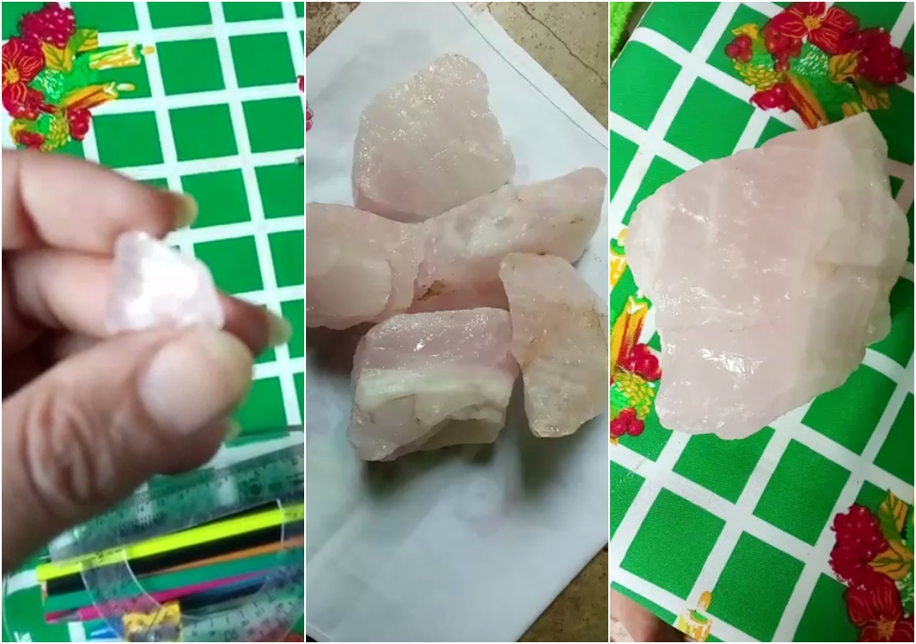 Dona de casa encontra pedra estranha em Patos e fato chama a atenção. VÍDEO