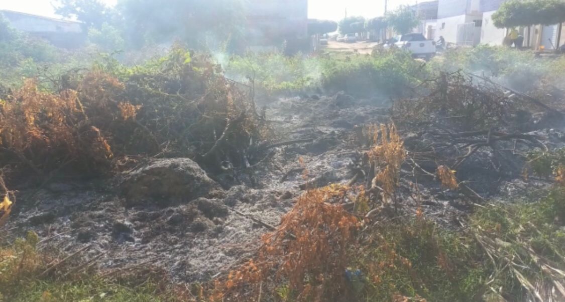 Cidadão faz apelo através da Rádio Espinharas para solucionar problema de queimadas no bairro Monte Castelo. VÍDEO